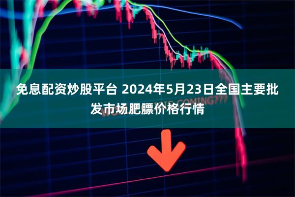 免息配资炒股平台 2024年5月23日全国主要批发市场肥膘价格行情