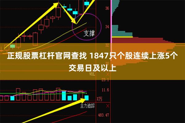 正规股票杠杆官网查找 1847只个股连续上涨5个交易日及以上