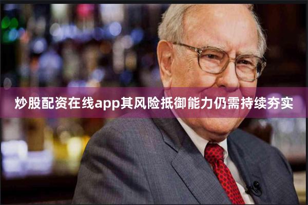 炒股配资在线app其风险抵御能力仍需持续夯实