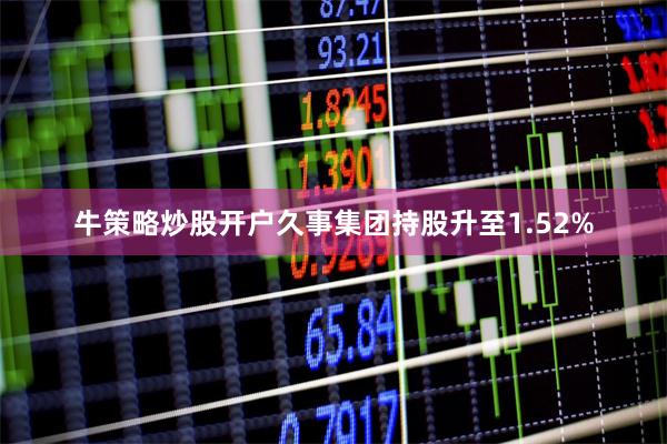 牛策略炒股开户久事集团持股升至1.52%
